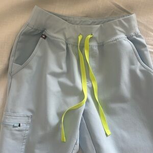 Open skies light blue figs Zamora joggers XSP